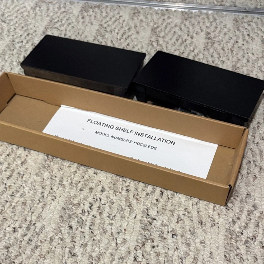 Black Floating Wall Shelves